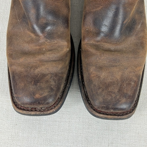 Ariat Western Boots Womens Size 7 B Brown Leather Pull On Style 18100 - Picture 5 of 15